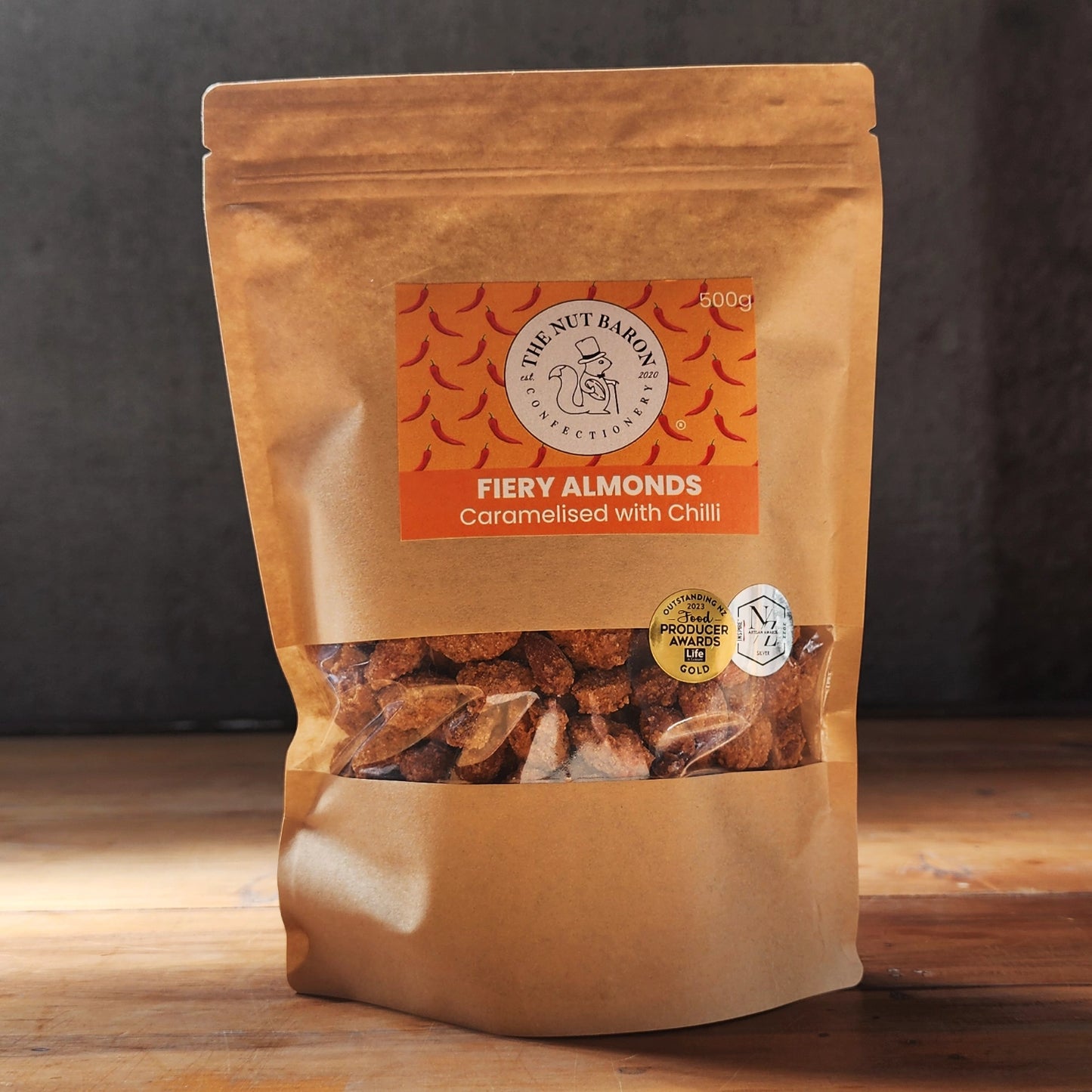 Fiery Almonds - Caramelised with Chilli 500g