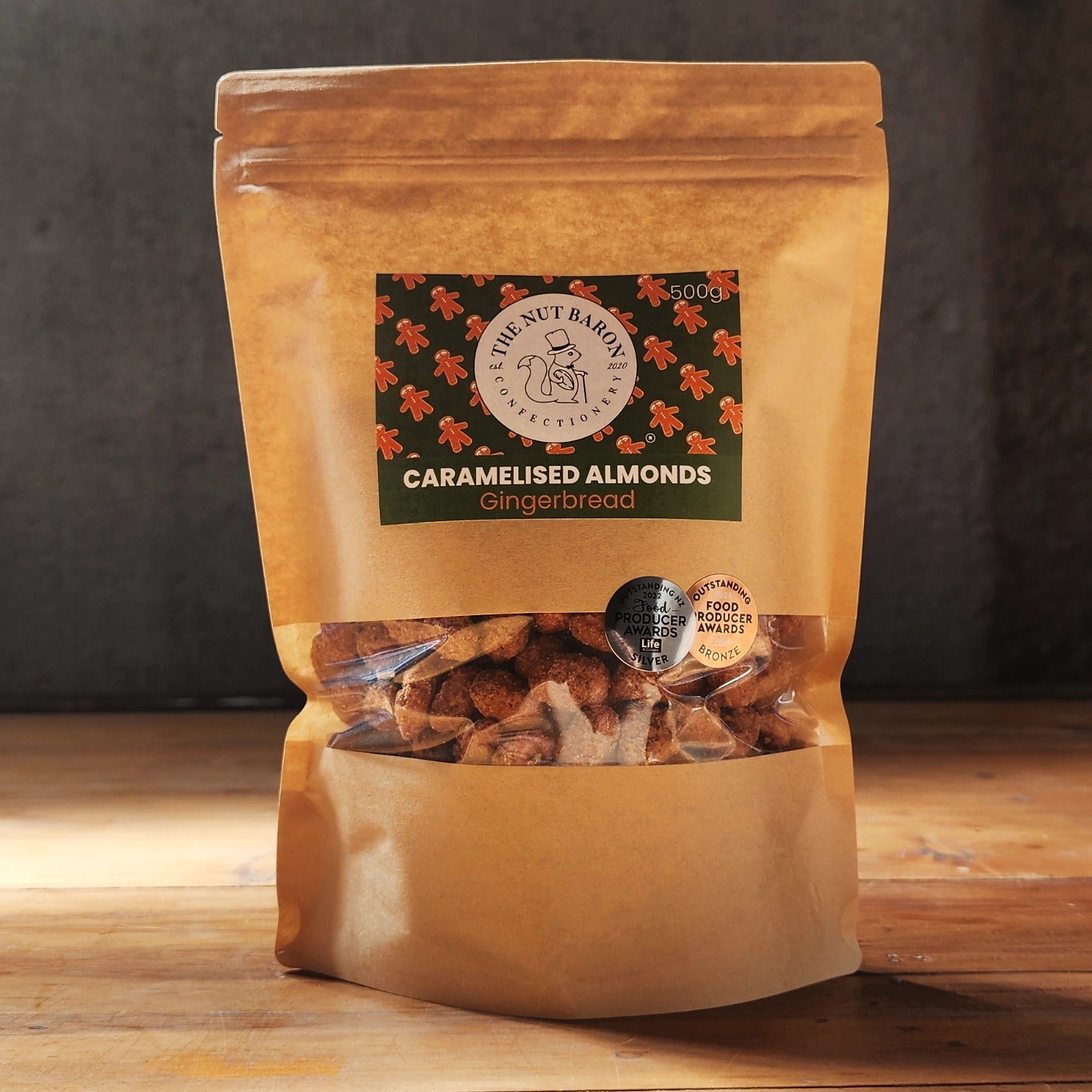 Caramelised Almonds - Gingerbread 500g