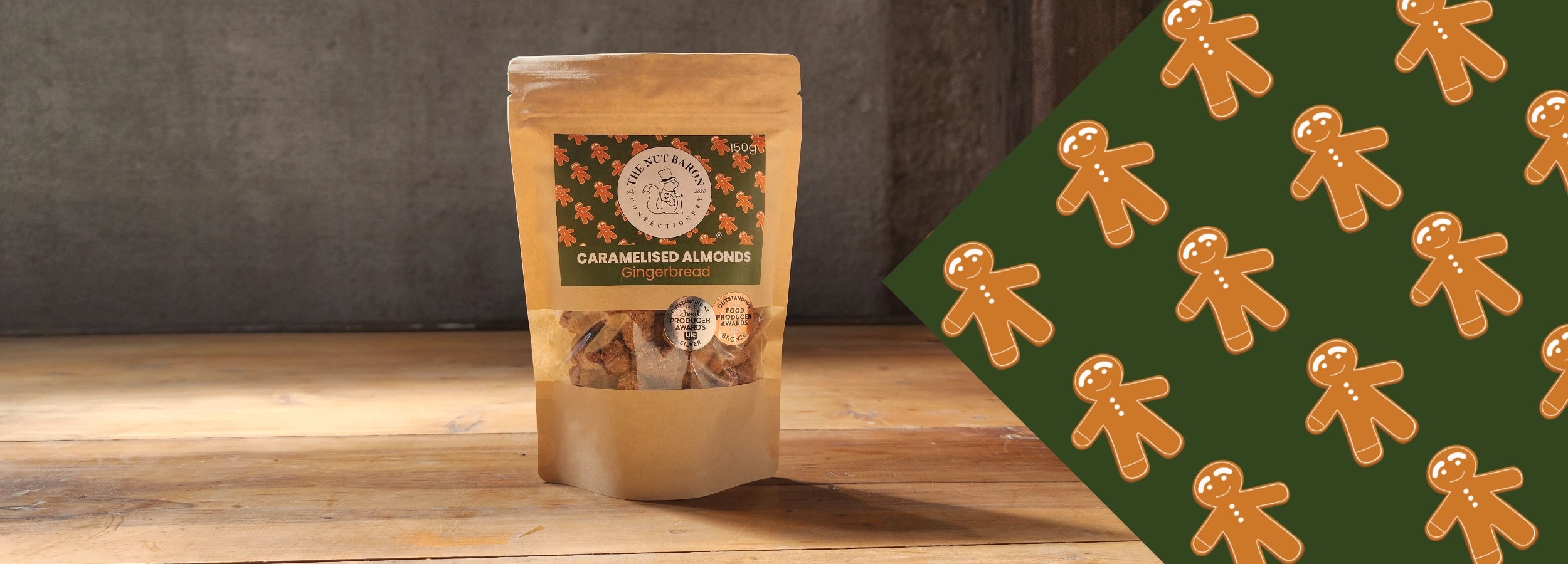 Caramelised Almonds - Gingerbread